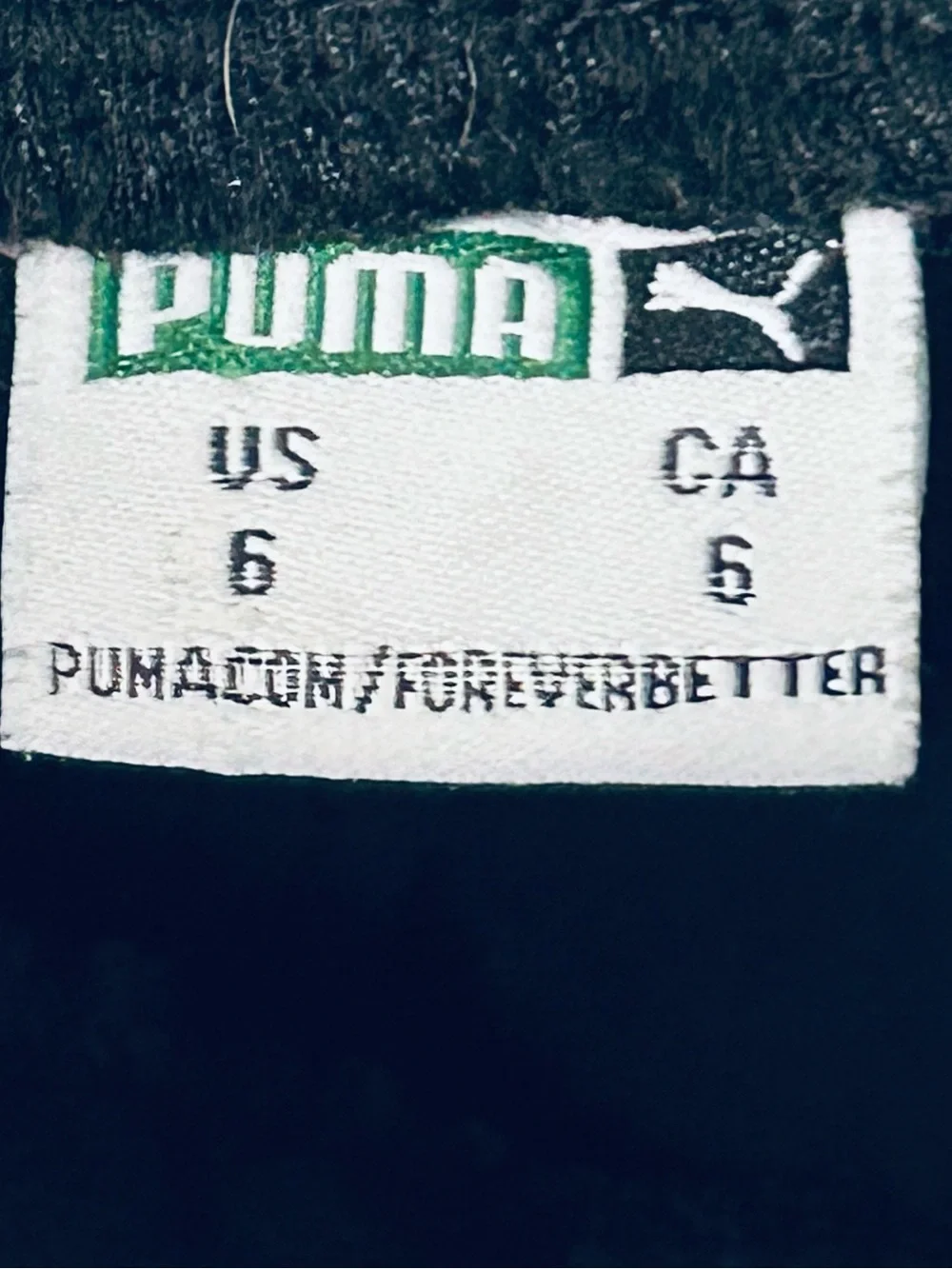 Puma Kids Girls Black Sweatpants Size 6 Silver Glitter PUMA Letters